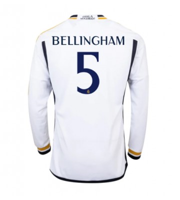 Real Madrid Jude Bellingham #5 Replika Hjemmebanetrøje 2023-24 Langærmet